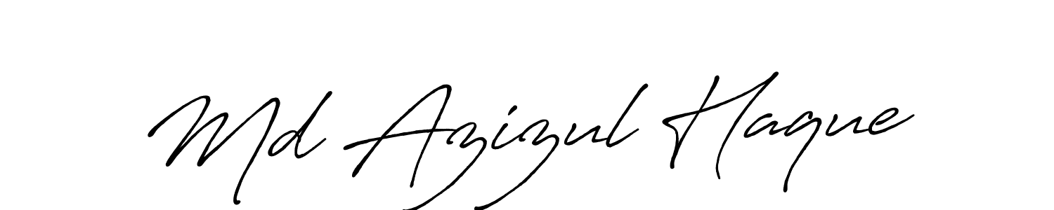 The best way (Antro_Vectra_Bolder) to make a short signature is to pick only two or three words in your name. The name Md Azizul Haque include a total of six letters. For converting this name. Md Azizul Haque signature style 7 images and pictures png