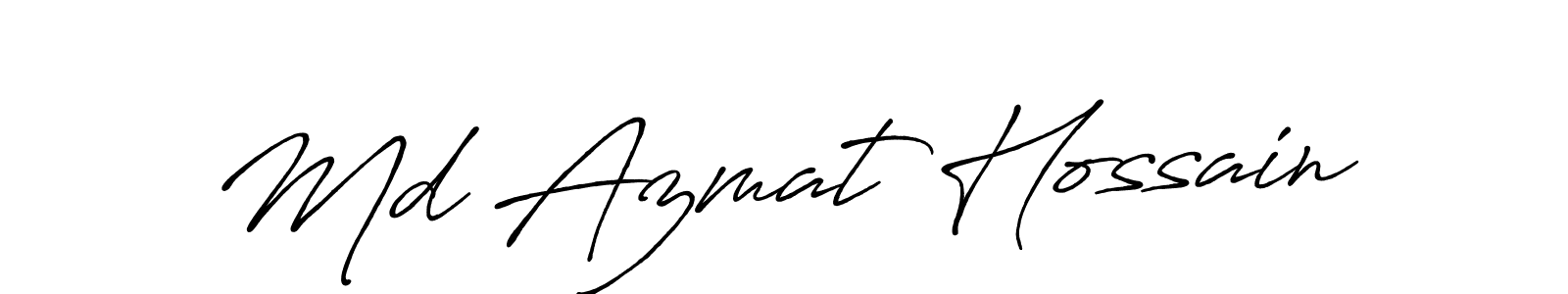 How to make Md Azmat Hossain signature? Antro_Vectra_Bolder is a professional autograph style. Create handwritten signature for Md Azmat Hossain name. Md Azmat Hossain signature style 7 images and pictures png