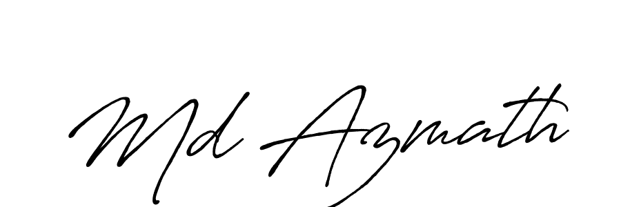 Md Azmath stylish signature style. Best Handwritten Sign (Antro_Vectra_Bolder) for my name. Handwritten Signature Collection Ideas for my name Md Azmath. Md Azmath signature style 7 images and pictures png
