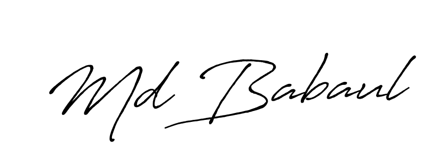 This is the best signature style for the Md Babaul name. Also you like these signature font (Antro_Vectra_Bolder). Mix name signature. Md Babaul signature style 7 images and pictures png