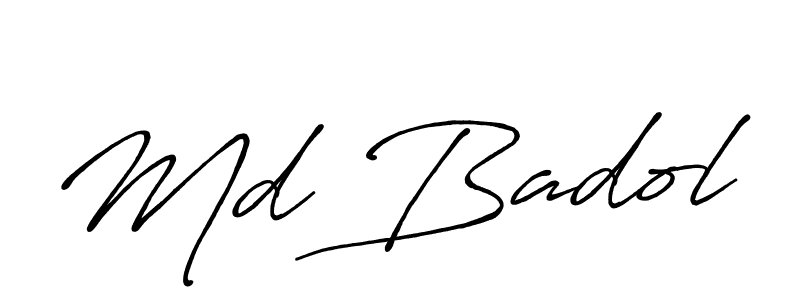 Antro_Vectra_Bolder is a professional signature style that is perfect for those who want to add a touch of class to their signature. It is also a great choice for those who want to make their signature more unique. Get Md Badol name to fancy signature for free. Md Badol signature style 7 images and pictures png