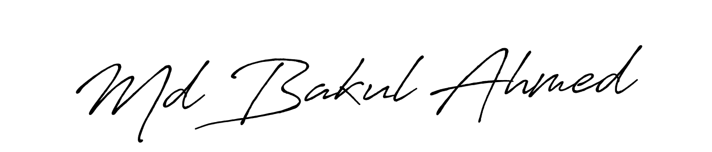 Use a signature maker to create a handwritten signature online. With this signature software, you can design (Antro_Vectra_Bolder) your own signature for name Md Bakul Ahmed. Md Bakul Ahmed signature style 7 images and pictures png