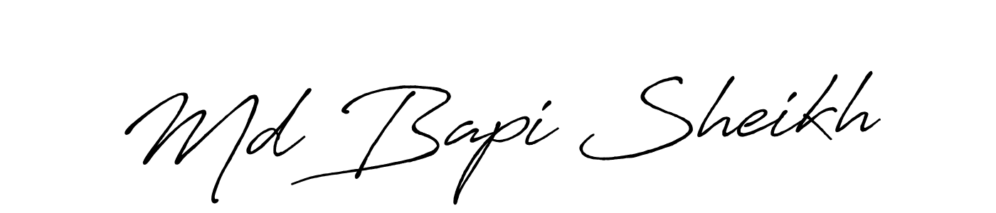 You should practise on your own different ways (Antro_Vectra_Bolder) to write your name (Md Bapi Sheikh) in signature. don't let someone else do it for you. Md Bapi Sheikh signature style 7 images and pictures png