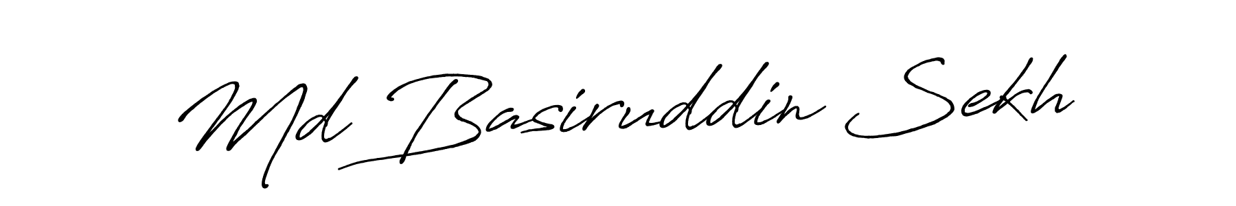 The best way (Antro_Vectra_Bolder) to make a short signature is to pick only two or three words in your name. The name Md Basiruddin Sekh include a total of six letters. For converting this name. Md Basiruddin Sekh signature style 7 images and pictures png