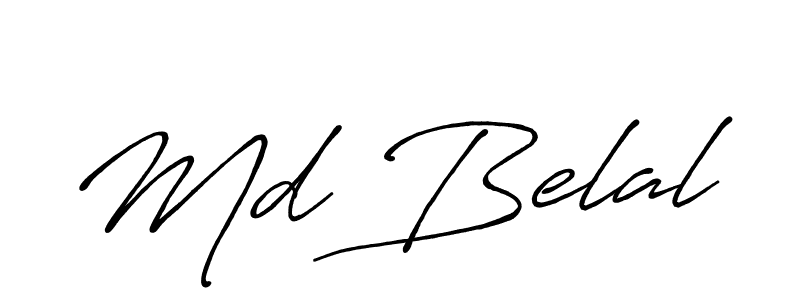 Make a beautiful signature design for name Md Belal. With this signature (Antro_Vectra_Bolder) style, you can create a handwritten signature for free. Md Belal signature style 7 images and pictures png