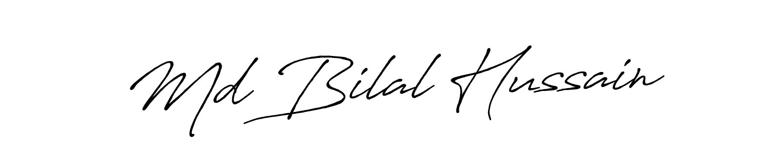 It looks lik you need a new signature style for name Md Bilal Hussain. Design unique handwritten (Antro_Vectra_Bolder) signature with our free signature maker in just a few clicks. Md Bilal Hussain signature style 7 images and pictures png