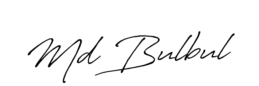 Also we have Md Bulbul name is the best signature style. Create professional handwritten signature collection using Antro_Vectra_Bolder autograph style. Md Bulbul signature style 7 images and pictures png