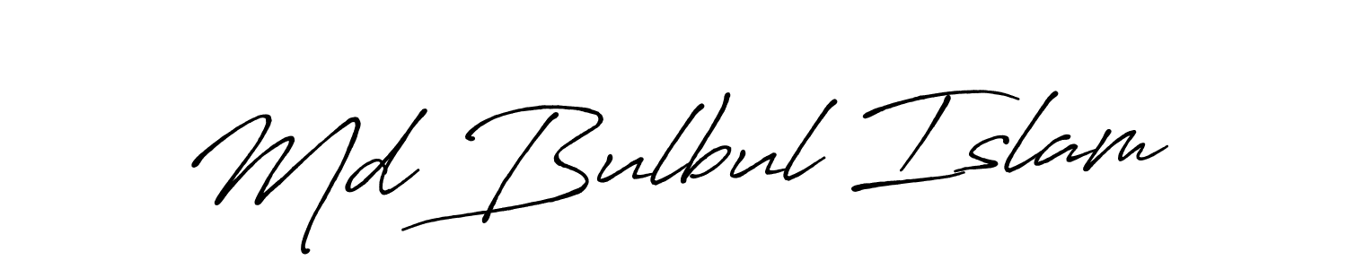 Md Bulbul Islam stylish signature style. Best Handwritten Sign (Antro_Vectra_Bolder) for my name. Handwritten Signature Collection Ideas for my name Md Bulbul Islam. Md Bulbul Islam signature style 7 images and pictures png