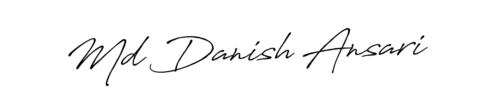 Design your own signature with our free online signature maker. With this signature software, you can create a handwritten (Antro_Vectra_Bolder) signature for name Md Danish Ansari. Md Danish Ansari signature style 7 images and pictures png