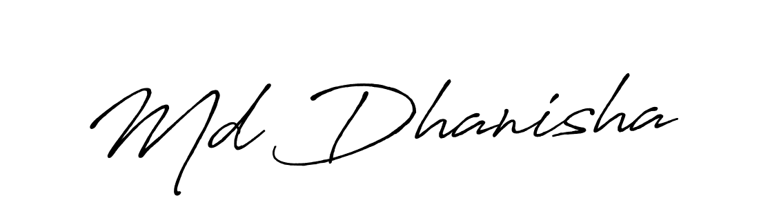 It looks lik you need a new signature style for name Md Dhanisha. Design unique handwritten (Antro_Vectra_Bolder) signature with our free signature maker in just a few clicks. Md Dhanisha signature style 7 images and pictures png