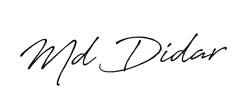 Md Didar stylish signature style. Best Handwritten Sign (Antro_Vectra_Bolder) for my name. Handwritten Signature Collection Ideas for my name Md Didar. Md Didar signature style 7 images and pictures png