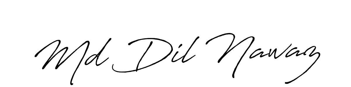 if you are searching for the best signature style for your name Md Dil Nawaz. so please give up your signature search. here we have designed multiple signature styles  using Antro_Vectra_Bolder. Md Dil Nawaz signature style 7 images and pictures png