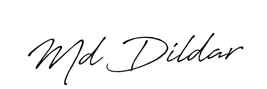 Use a signature maker to create a handwritten signature online. With this signature software, you can design (Antro_Vectra_Bolder) your own signature for name Md Dildar. Md Dildar signature style 7 images and pictures png