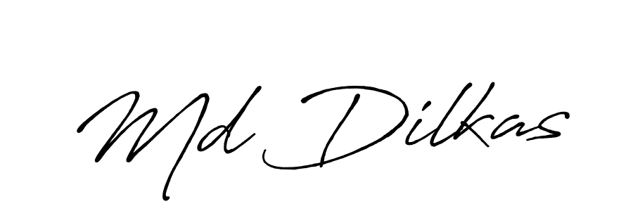 Create a beautiful signature design for name Md Dilkas. With this signature (Antro_Vectra_Bolder) fonts, you can make a handwritten signature for free. Md Dilkas signature style 7 images and pictures png