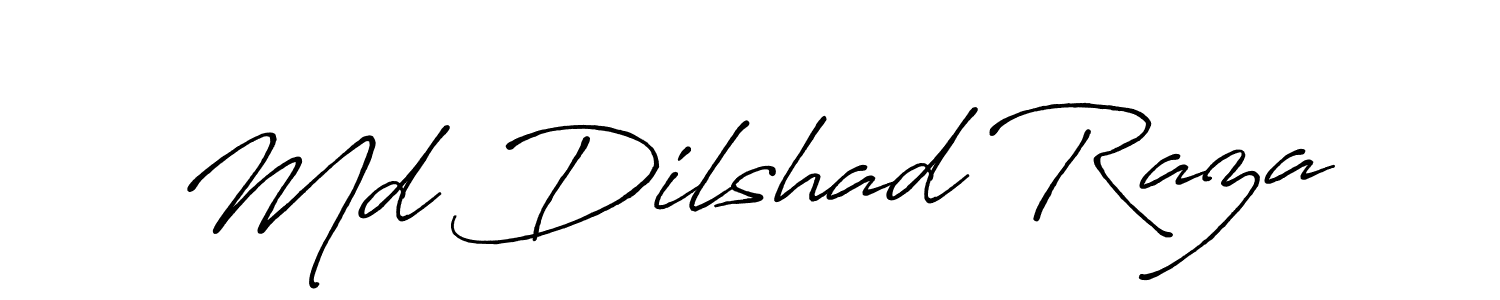 Use a signature maker to create a handwritten signature online. With this signature software, you can design (Antro_Vectra_Bolder) your own signature for name Md Dilshad Raza. Md Dilshad Raza signature style 7 images and pictures png