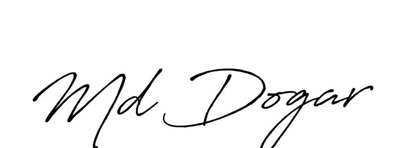 Make a beautiful signature design for name Md Dogar. With this signature (Antro_Vectra_Bolder) style, you can create a handwritten signature for free. Md Dogar signature style 7 images and pictures png