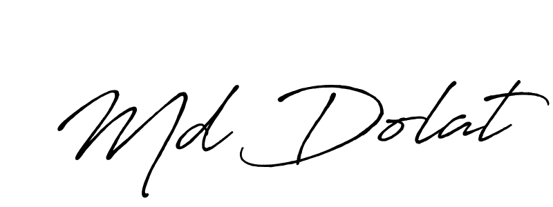 if you are searching for the best signature style for your name Md Dolat. so please give up your signature search. here we have designed multiple signature styles  using Antro_Vectra_Bolder. Md Dolat signature style 7 images and pictures png