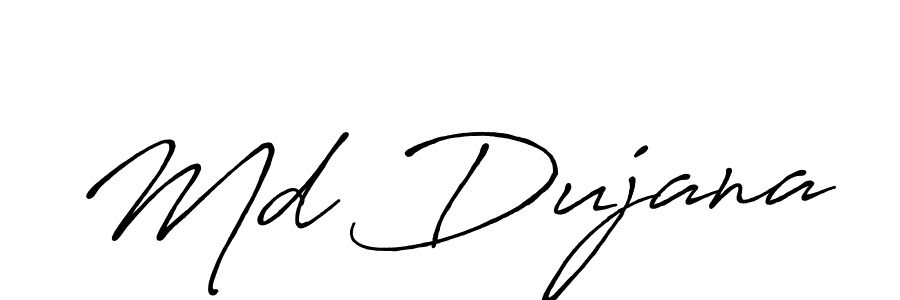 Use a signature maker to create a handwritten signature online. With this signature software, you can design (Antro_Vectra_Bolder) your own signature for name Md Dujana. Md Dujana signature style 7 images and pictures png