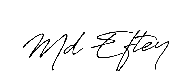 How to Draw Md Eftey signature style? Antro_Vectra_Bolder is a latest design signature styles for name Md Eftey. Md Eftey signature style 7 images and pictures png