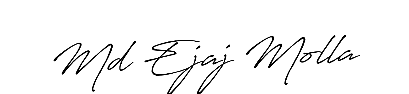 Antro_Vectra_Bolder is a professional signature style that is perfect for those who want to add a touch of class to their signature. It is also a great choice for those who want to make their signature more unique. Get Md Ejaj Molla name to fancy signature for free. Md Ejaj Molla signature style 7 images and pictures png