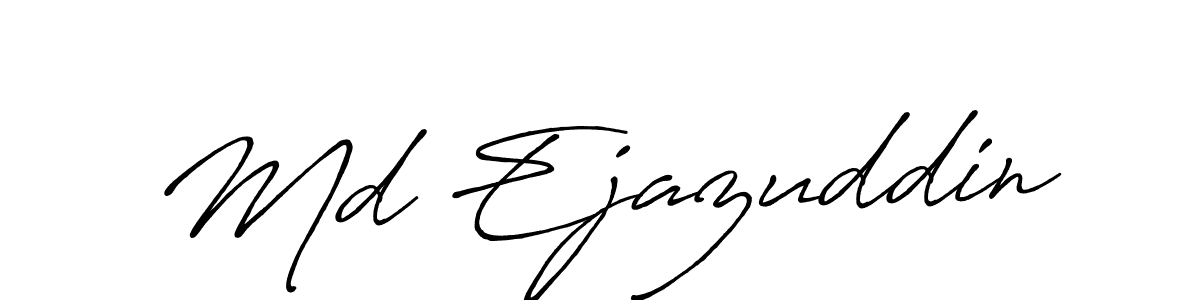 Md Ejazuddin stylish signature style. Best Handwritten Sign (Antro_Vectra_Bolder) for my name. Handwritten Signature Collection Ideas for my name Md Ejazuddin. Md Ejazuddin signature style 7 images and pictures png