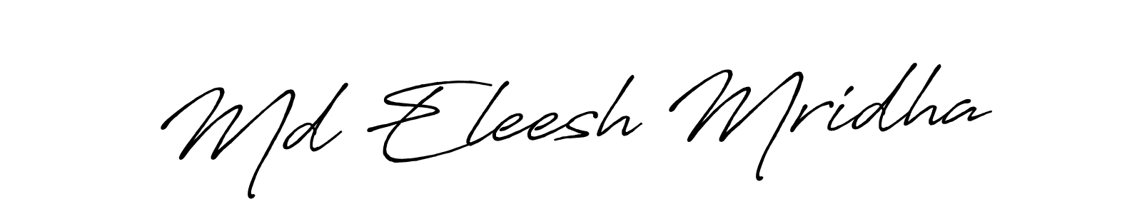 It looks lik you need a new signature style for name Md Eleesh Mridha. Design unique handwritten (Antro_Vectra_Bolder) signature with our free signature maker in just a few clicks. Md Eleesh Mridha signature style 7 images and pictures png