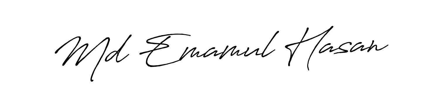 It looks lik you need a new signature style for name Md Emamul Hasan. Design unique handwritten (Antro_Vectra_Bolder) signature with our free signature maker in just a few clicks. Md Emamul Hasan signature style 7 images and pictures png