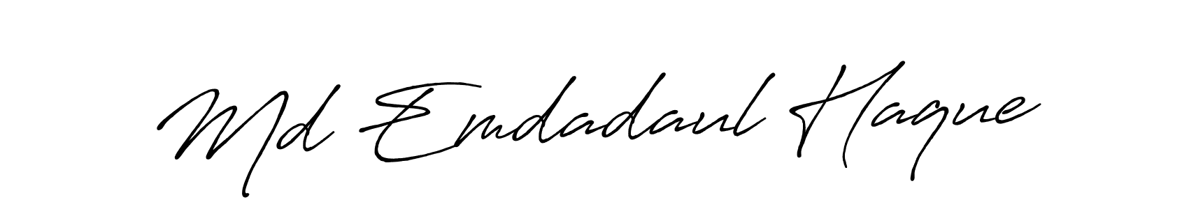 It looks lik you need a new signature style for name Md Emdadaul Haque. Design unique handwritten (Antro_Vectra_Bolder) signature with our free signature maker in just a few clicks. Md Emdadaul Haque signature style 7 images and pictures png