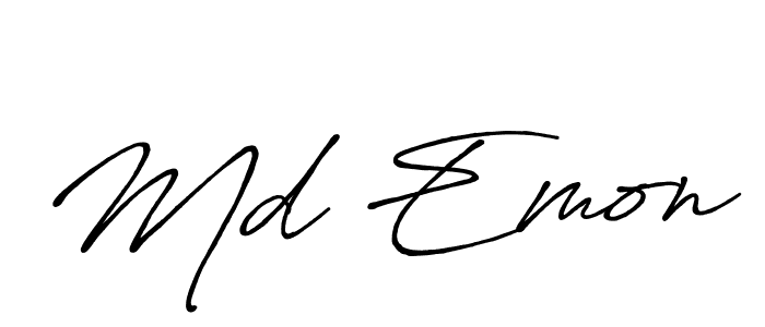 Make a beautiful signature design for name Md Emon. Use this online signature maker to create a handwritten signature for free. Md Emon signature style 7 images and pictures png
