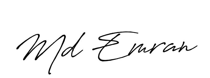 Similarly Antro_Vectra_Bolder is the best handwritten signature design. Signature creator online .You can use it as an online autograph creator for name Md Emran. Md Emran signature style 7 images and pictures png