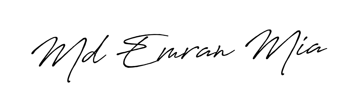 if you are searching for the best signature style for your name Md Emran Mia. so please give up your signature search. here we have designed multiple signature styles  using Antro_Vectra_Bolder. Md Emran Mia signature style 7 images and pictures png