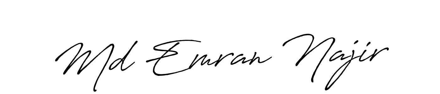 How to Draw Md Emran Najir signature style? Antro_Vectra_Bolder is a latest design signature styles for name Md Emran Najir. Md Emran Najir signature style 7 images and pictures png