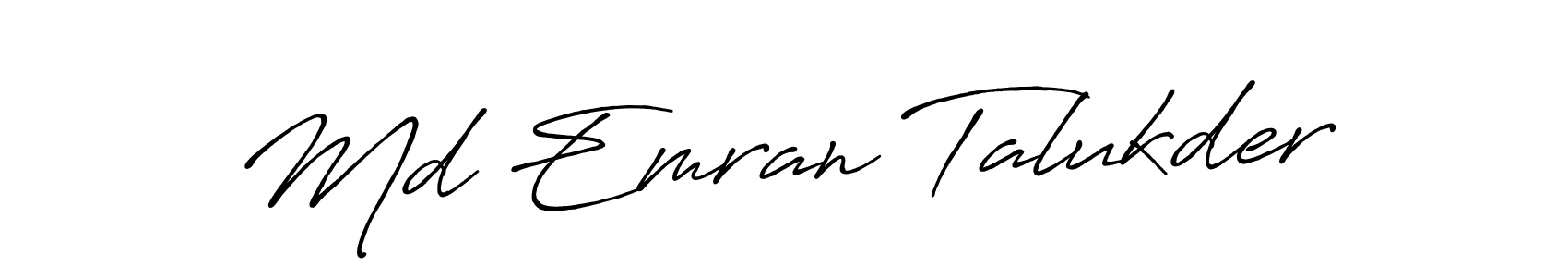 How to Draw Md Emran Talukder signature style? Antro_Vectra_Bolder is a latest design signature styles for name Md Emran Talukder. Md Emran Talukder signature style 7 images and pictures png