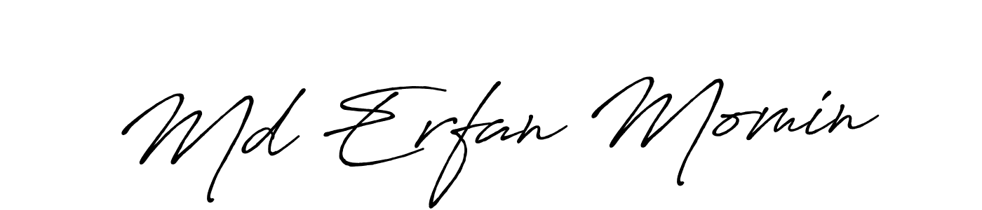 This is the best signature style for the Md Erfan Momin name. Also you like these signature font (Antro_Vectra_Bolder). Mix name signature. Md Erfan Momin signature style 7 images and pictures png