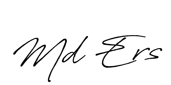 The best way (Antro_Vectra_Bolder) to make a short signature is to pick only two or three words in your name. The name Md Ers include a total of six letters. For converting this name. Md Ers signature style 7 images and pictures png