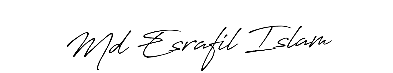 if you are searching for the best signature style for your name Md Esrafil Islam. so please give up your signature search. here we have designed multiple signature styles  using Antro_Vectra_Bolder. Md Esrafil Islam signature style 7 images and pictures png