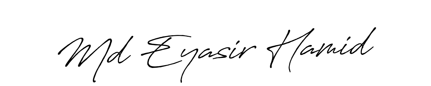 Make a beautiful signature design for name Md Eyasir Hamid. With this signature (Antro_Vectra_Bolder) style, you can create a handwritten signature for free. Md Eyasir Hamid signature style 7 images and pictures png