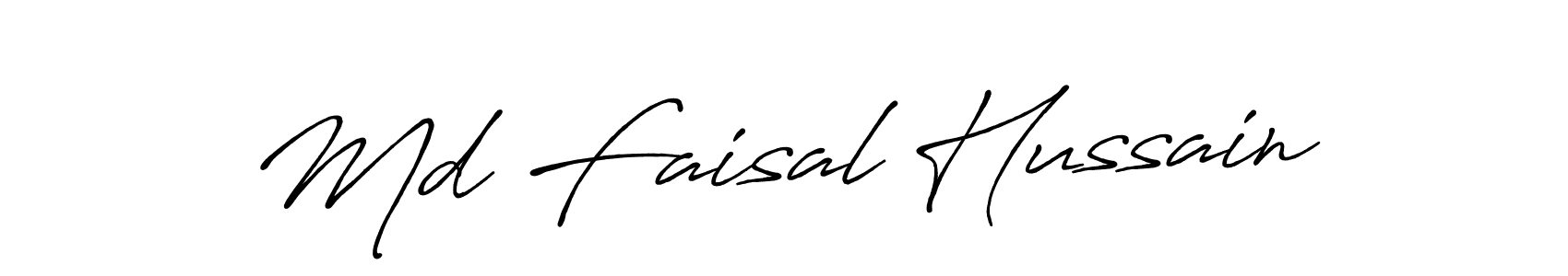 Md Faisal Hussain stylish signature style. Best Handwritten Sign (Antro_Vectra_Bolder) for my name. Handwritten Signature Collection Ideas for my name Md Faisal Hussain. Md Faisal Hussain signature style 7 images and pictures png