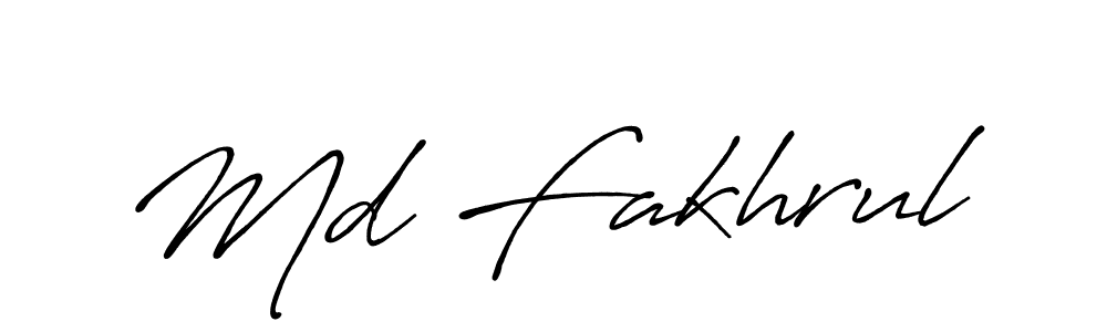 Also You can easily find your signature by using the search form. We will create Md Fakhrul name handwritten signature images for you free of cost using Antro_Vectra_Bolder sign style. Md Fakhrul signature style 7 images and pictures png