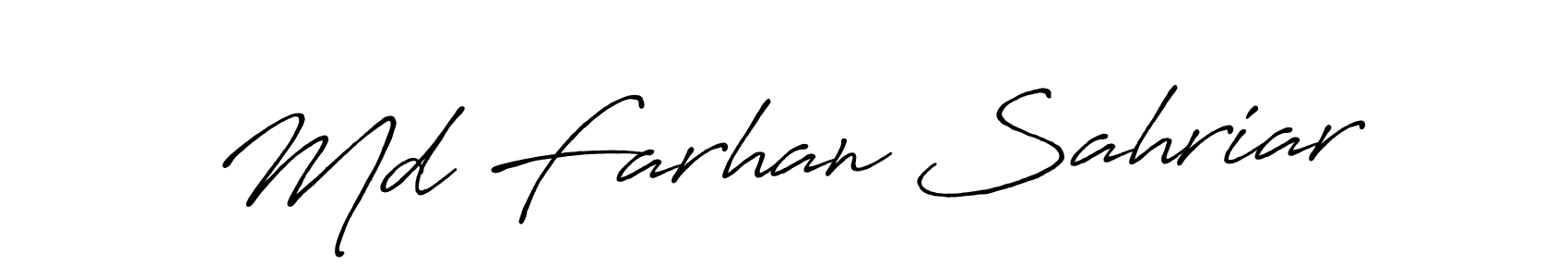 Also You can easily find your signature by using the search form. We will create Md Farhan Sahriar name handwritten signature images for you free of cost using Antro_Vectra_Bolder sign style. Md Farhan Sahriar signature style 7 images and pictures png
