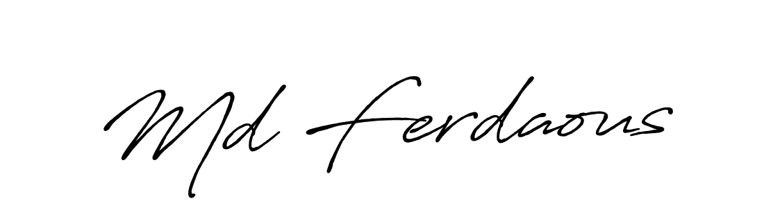 You can use this online signature creator to create a handwritten signature for the name Md Ferdaous. This is the best online autograph maker. Md Ferdaous signature style 7 images and pictures png