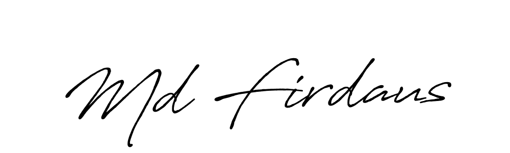 Make a beautiful signature design for name Md Firdaus. Use this online signature maker to create a handwritten signature for free. Md Firdaus signature style 7 images and pictures png