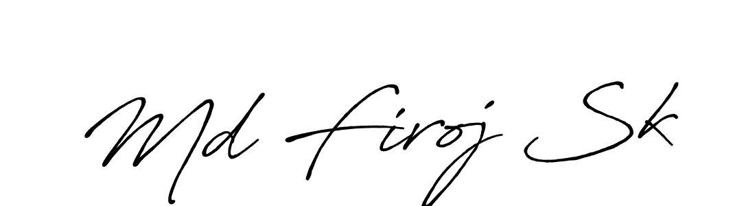 You should practise on your own different ways (Antro_Vectra_Bolder) to write your name (Md Firoj Sk) in signature. don't let someone else do it for you. Md Firoj Sk signature style 7 images and pictures png