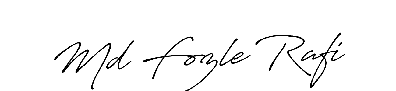 Design your own signature with our free online signature maker. With this signature software, you can create a handwritten (Antro_Vectra_Bolder) signature for name Md Fozle Rafi. Md Fozle Rafi signature style 7 images and pictures png