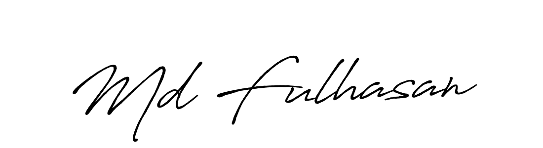 Make a beautiful signature design for name Md Fulhasan. With this signature (Antro_Vectra_Bolder) style, you can create a handwritten signature for free. Md Fulhasan signature style 7 images and pictures png