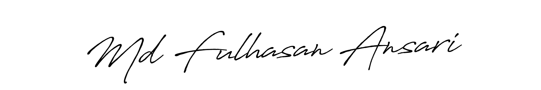 Design your own signature with our free online signature maker. With this signature software, you can create a handwritten (Antro_Vectra_Bolder) signature for name Md Fulhasan Ansari. Md Fulhasan Ansari signature style 7 images and pictures png