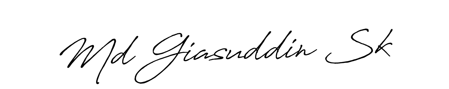 The best way (Antro_Vectra_Bolder) to make a short signature is to pick only two or three words in your name. The name Md Giasuddin Sk include a total of six letters. For converting this name. Md Giasuddin Sk signature style 7 images and pictures png