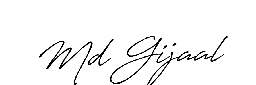 Create a beautiful signature design for name Md Gijaal. With this signature (Antro_Vectra_Bolder) fonts, you can make a handwritten signature for free. Md Gijaal signature style 7 images and pictures png