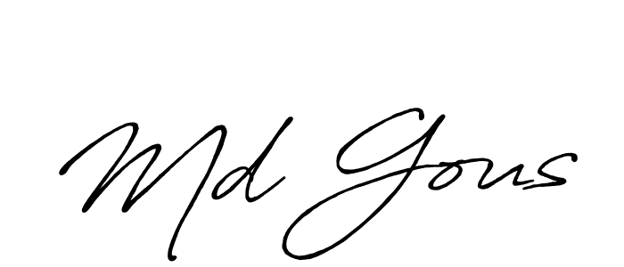 It looks lik you need a new signature style for name Md Gous. Design unique handwritten (Antro_Vectra_Bolder) signature with our free signature maker in just a few clicks. Md Gous signature style 7 images and pictures png