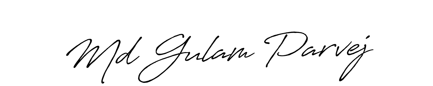 You should practise on your own different ways (Antro_Vectra_Bolder) to write your name (Md Gulam Parvej) in signature. don't let someone else do it for you. Md Gulam Parvej signature style 7 images and pictures png